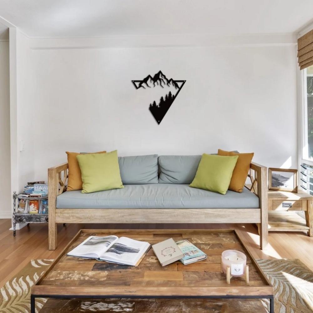 Metal Wall Art Country Style Decoration for Bedroom Living Room Study