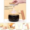 A96K-Electric Self Stirring Mug With Heating Base & Lid - High Speed Glass Mixing Cup For Coffee,Travel & Office-Waterproof