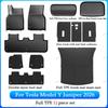 For Tesla New Model Y Juniper Premium/Performance 2026+ TPE Floor Mats Luggage Mat Wear-resistant Foot Pads ModelY Trunk Mats