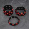Vintage Big Wide Bracelet Contrasting Gothic Punk Bracelet Rivets Leather Wristband  Male Female