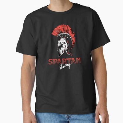 Spartan Strong Warrior Helmet Ancient Greece This Is Sparta T Shirt for Men Large Size Adult Tops S-6XL
