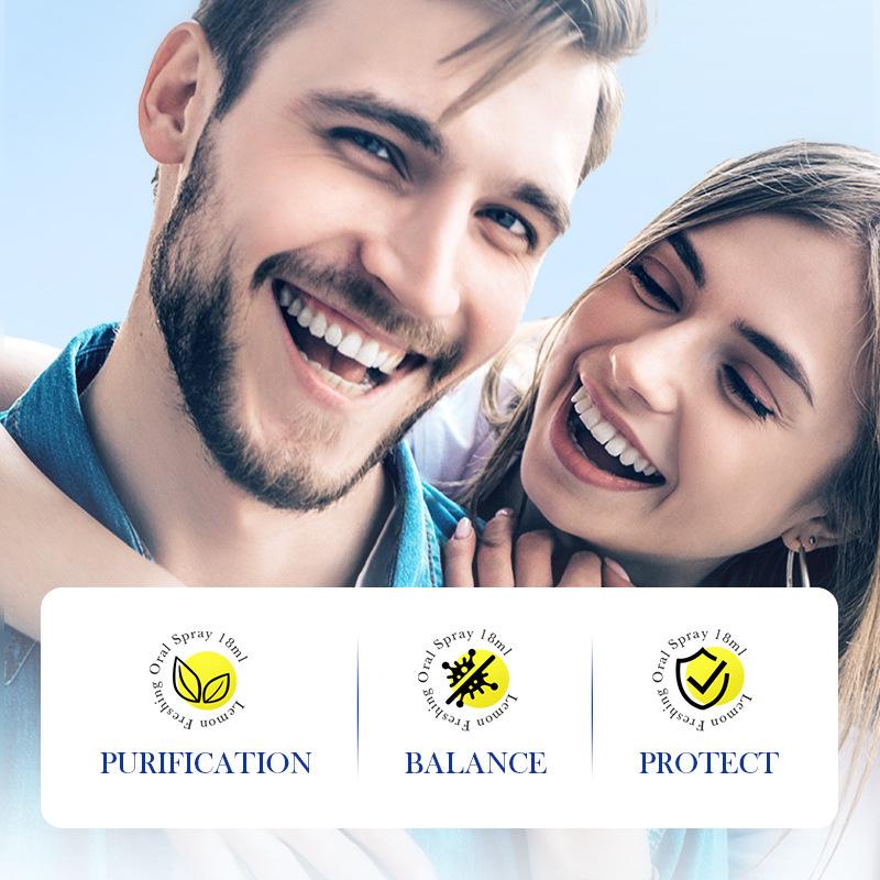 Lemon Fragrance Oral Spray. Freshens Breath. Remove Oral Odor By Rinsing Mouth with This Product. Easy To Carry, Suitable for Use On Dates.