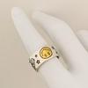 Korean Style Smiling Face Ring with Star Playing Card Design - Open Adjustable