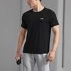 Li-Ning Plain Lightweight Quick-Dry Round Neck Short Sleeve T-Shirt Men Tops Black ATSS447-1