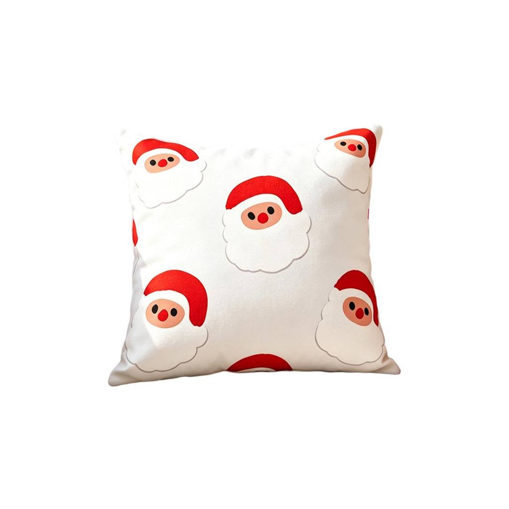 Christmas Festive Pillowcase, Imitation Embroidery Holiday Decoration, American Throw Pillow, Living Room Sofa Cushion, Bay Window Pillowcase