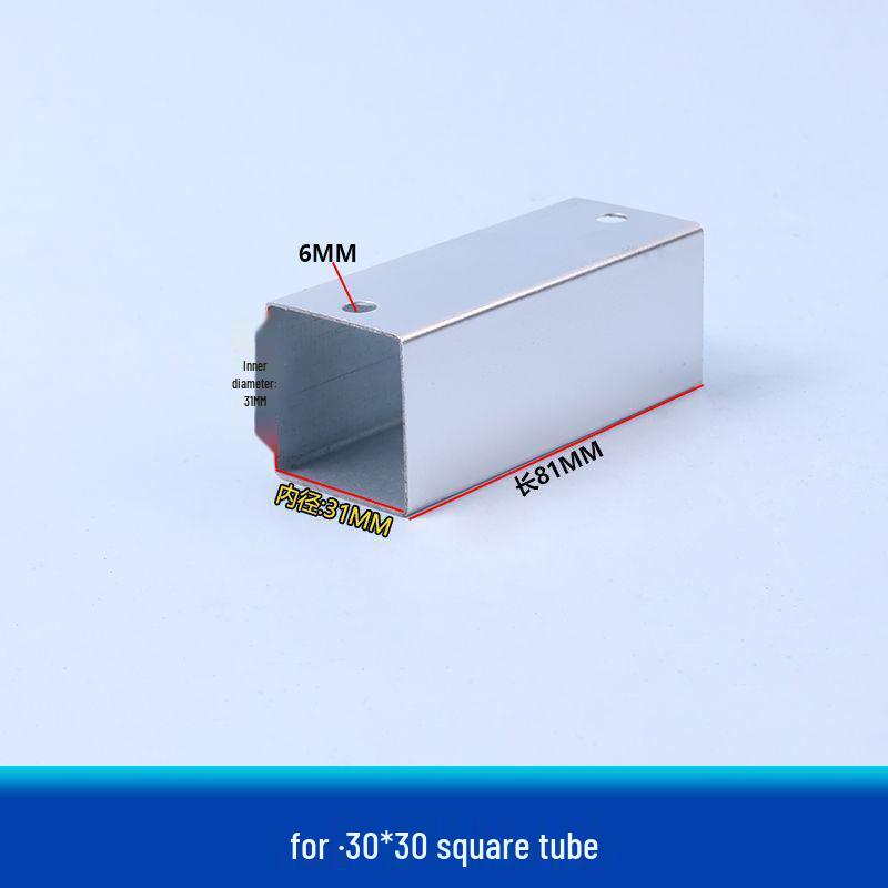 Galvanized Steel Wrought Iron Connector: Two/Three-Way Swivel Right Angle for Square Tubes.
