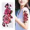 Körpertattoo Charmanter wasserdichter praktischer temporärer Blumen-Tattoo-Aufkleber für Mädchen
