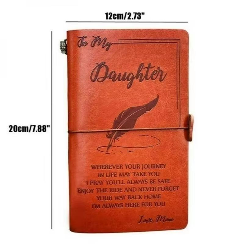 Nowy Dla Mojej Córki Gdziekolwiek Mama Kocha Tatę Skórzany Dziennik Biznesowy Notatnik Dziennik Artykuły Papiernicze Szkoła Biuro Artykuły do Pisania
