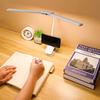 Dual Head LED Desk Lamp Foldable Eye Protection Dimmable Reading Light USB C Rechargeable Battery Lamps for Bedroom Dorm Study