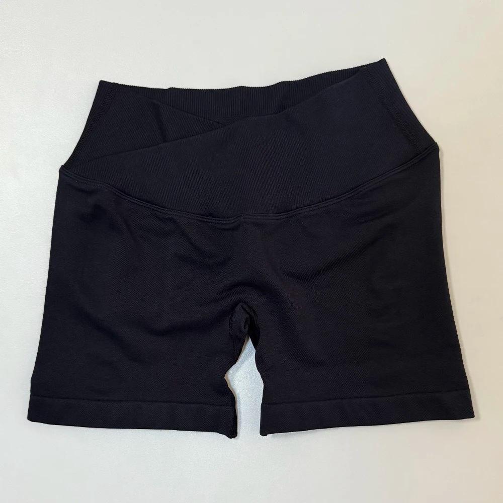 Women's High Waist Hip Lifting Yoga Shorts - European/American, Seamless, Three-Quarter Length, Perfect for Summer Sports