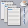 Flip-Over-Design Spiralblock Raster/Leer/Horizontale Linie Notizblock Spiralheft Studenten Geschenk