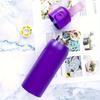 Stainless Steel Sports Insulated Bottle With 1/7pcs Random Fruit Flavor Pods Portable Water Cup For Fitness Gym Outdoor Activity
