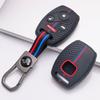 Key Fob Cover for Honda Accord Civic CR V CR Z with Keychain Anti-Scratch Surface Shockproof Structure Soft Grip Texture Easy Install