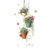 Potted Plant Wall Sticker Self Adhesive Removable Living Room Dining Room Background Decor