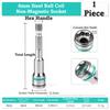 1/4 Inch Hex Shank Hex Socket Adapter 8mm 10mm Size Wrench Socket Driver  For Self-Drilling Screws