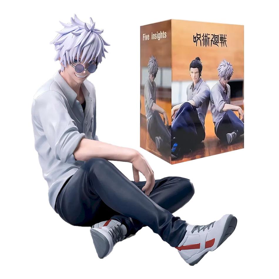 NEW SEGA 10cm Jujutsu Kaisen Anime Satoru Gojo & Geto Suguru Yumemirize Sitting Posture Action Figure Genuine Model Figurine Toy