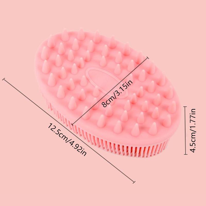 Soft Silicone Body Scrubber Exfoliating Baby Shower Gentle Spa Massage Brush Cleanser Body Wash Brush Back Scrubber Bath Tool