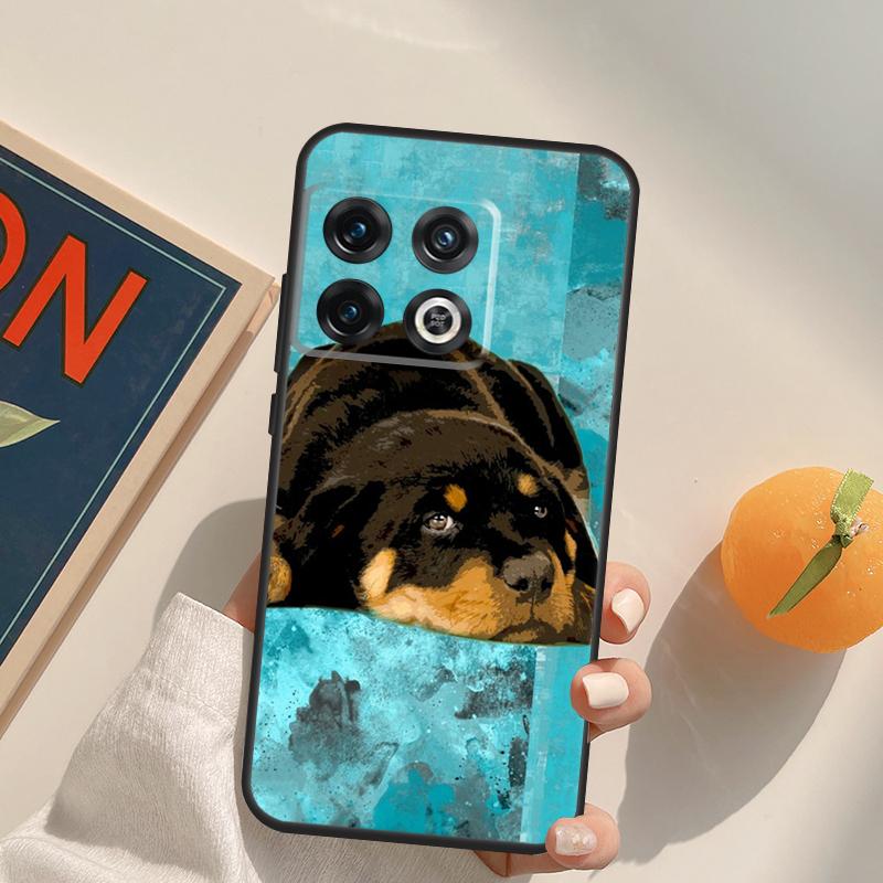 Süße Rottweiler Hund Hülle Für OnePlus 13R 12R 10R 13T 10T 11 12 13 15 OnePlus Nord 5 CE 2 3 4 Lite N20 N30 Cover