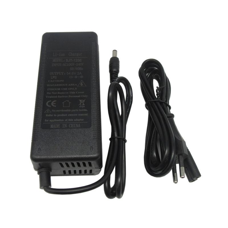 54.6V 2A Lithium Charger 48V 48 Volt 2A 13S Li-ion 8AH 10AH 12AH 13AH 14AH 15AH 18650 Battery Charger GX16 XLRM DC Port With Fan