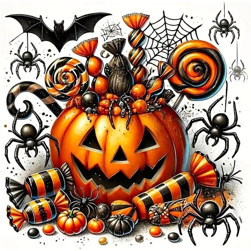 Diamond Embroidery Halloween Ghost Witch Rhinestone Picture Diamond Painting Kit Mosaic Full Square Drill Home Decor