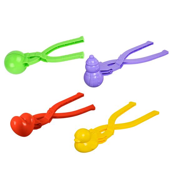 Snowball Maker Snow Ball Toys with Handle Plastic Snowball Claw Tool for Outdoor Indoor Winter Fun Sandcastle Building