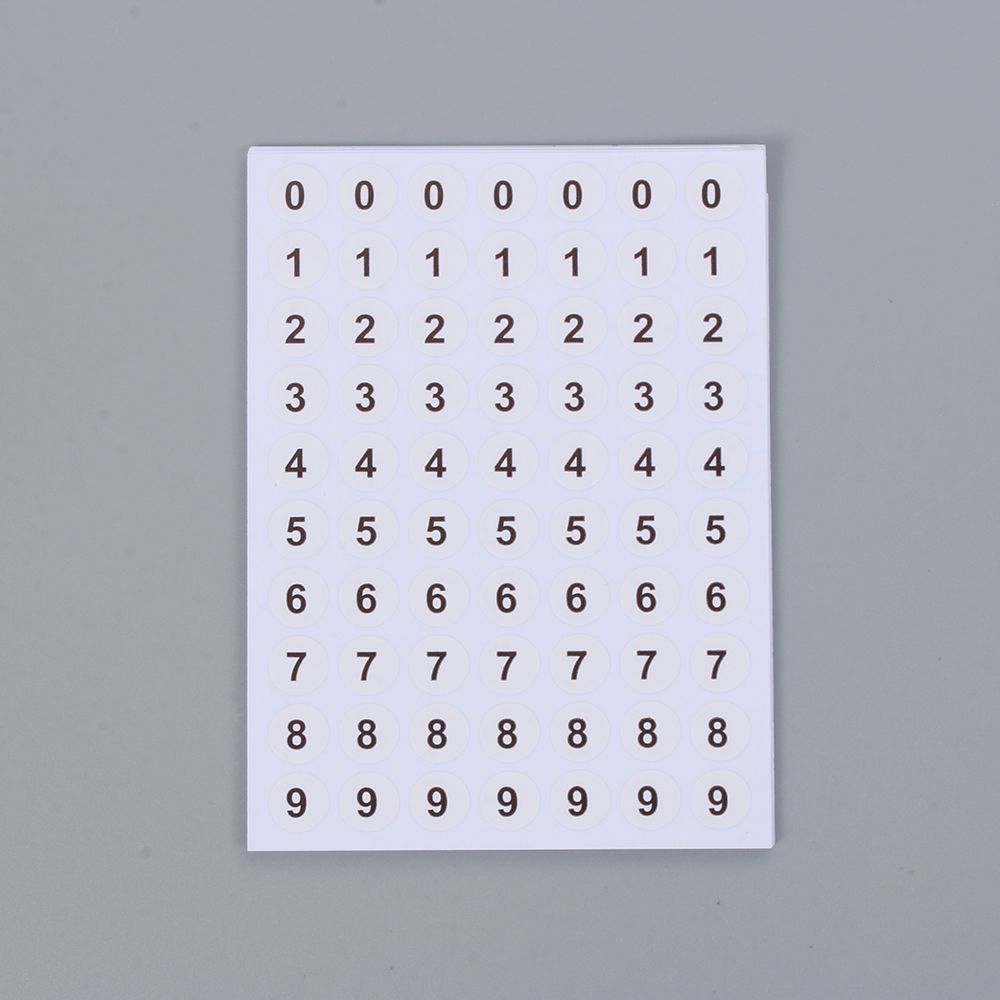 12 Sheets Embroidery Tool Diamond Paint Storage Classification Sticky Distinguish Number Stickers Tags Package Label
