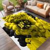 Borussia Dortmund Print Rug, Washable Floor Carpet, For Entryway Dorm Laundry Room Office Study, Home Decor Birthday Christmas Gift
