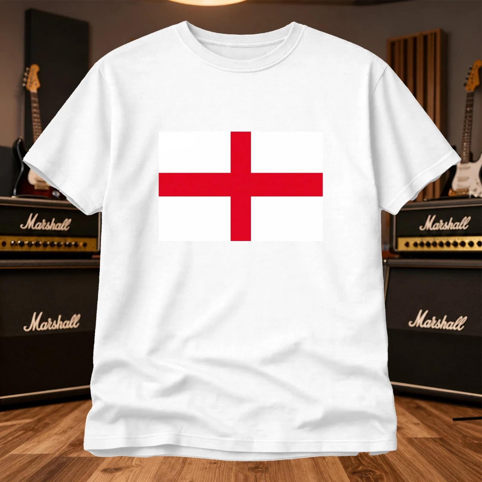 England Flag St George Cross T Shirt English Patriotic Football Fan Tee UK S