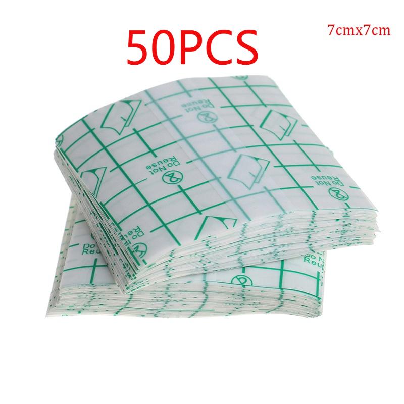 

50 шт. Водонепроницаемая прозрачная клейкая повязка для ран, фиксатор, пластырь, эластичная фиксирующая лента