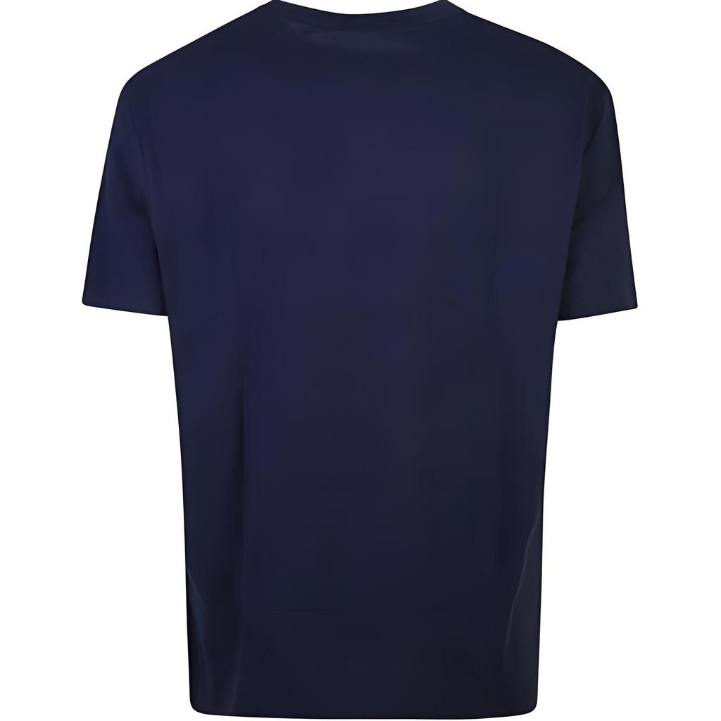 Polo Ralph Lauren Letter Bear Print Crew Neck Short Sleeve T-Shirt Men Tops Blue 710854497-039