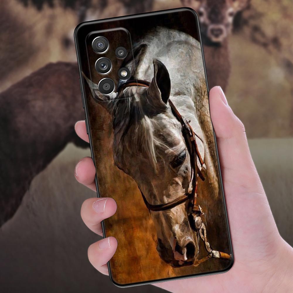 Horses Galloping Horse Animal Phone Cover Galaxy A56 5G Case For Samsung A57 A37 A17 A07 A55 A54 A52 A52S A51 A41 A32 A33 Cases