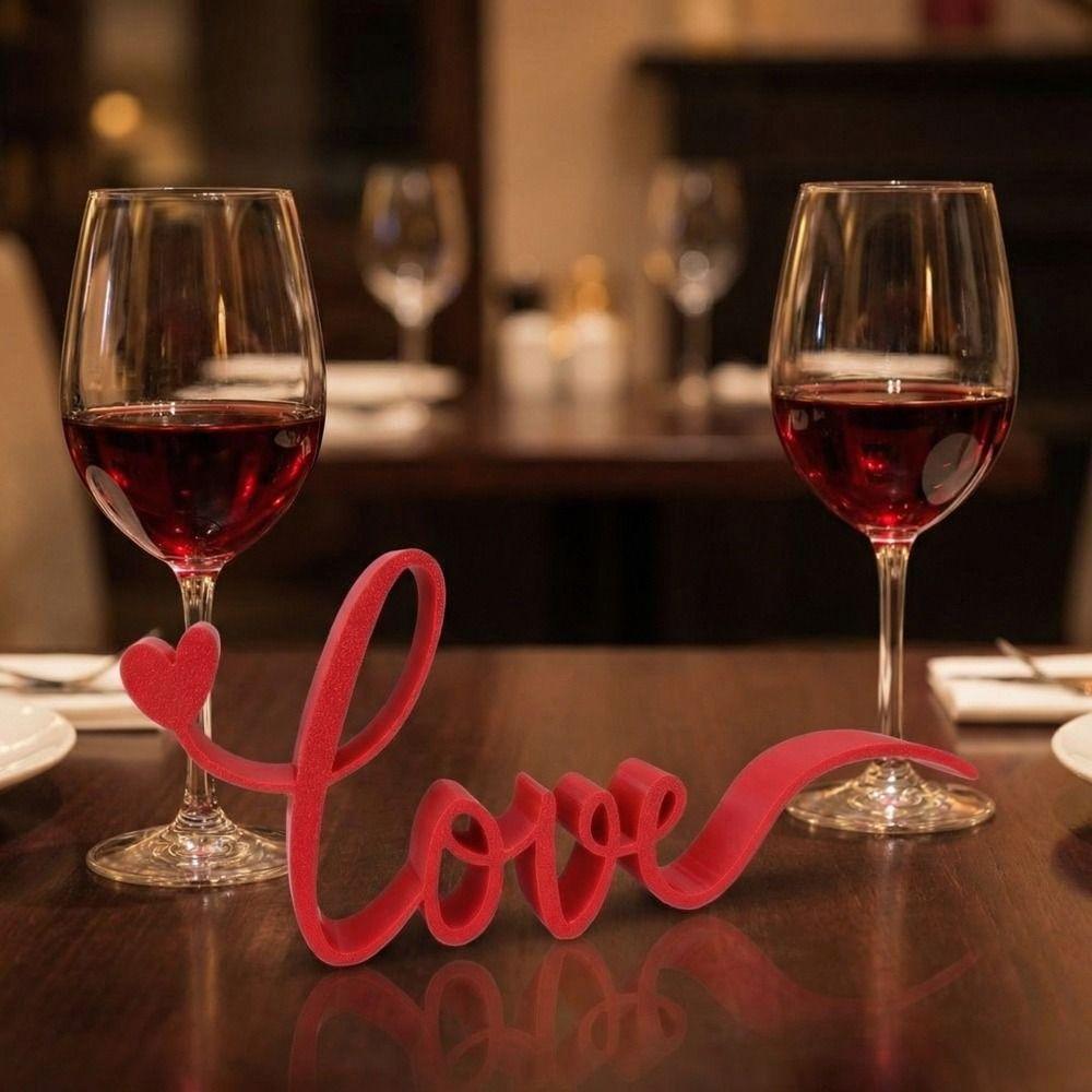 3D Love Models Decoration Wedding Letter Love Ornament Valentine's Day Love Ornament  Home Decor