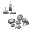 Hex Shank Steel Wire Wheel Brush Ideal For Metal Rusts Removal And Welding Spots Cleaning Tool 1/4Inch Hexagonal Handle
