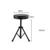 Adjustable Drum Stool Supportive with Padded Seat Stable for Drummers, Artists, Drumming