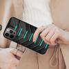 Kohlefaser Futuristisch Neon Wabenförmig Magnetische Handyhülle Für iPhone 17 Air 16 14 13 12 Pro Max 15 Plus Kabellose MagSafe Abdeckung