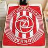 FC Zbrojovka Brno Flanelová deka, Vysoká kvalita, Pohodlná pro všechna roční období, Domácí dekorace, Teplo a pohodlí