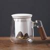 Wushiyuan Pinshan Glass Teacup with Ceramic Infuser