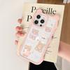 The Bear Model Is Suitable for iPhone15promax Cute Cat Ears Huawei Apple 14promax Mobile Phone Case New Model.