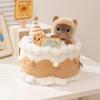 Animal Plush Toy Birthday Cake Plush Pillow Adorably Kids Toys Soft Sofa Cushion Home Decor Toys Creative Birthday Gifts