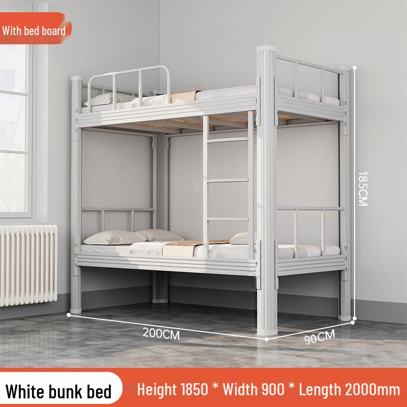 Double Layer Iron Bunk Bed for Student or Employee Dormitory
