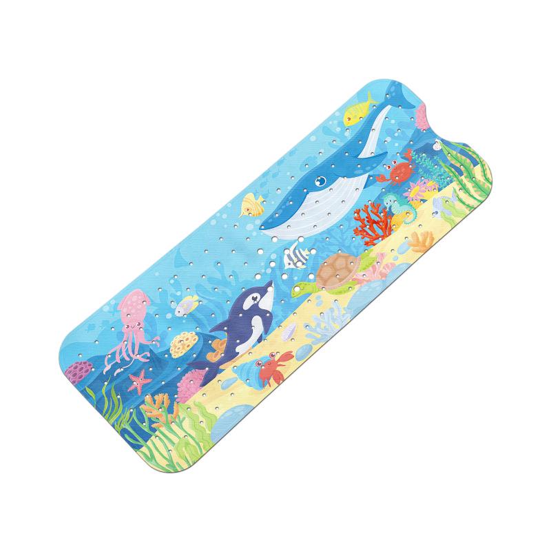 Gyermek Csúszásmentes Rajzfilm Fürdőszobai Szőnyeg - Mosható Ovális Biztonsági Zuhanyzótálca Padló Szőnyeg