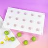 15 Cavity Almond Peach Chocolate Mold Silicone Peach Lemon Mousse Cake Mold Easy Release Non-Stick Dessert Mold Kitchen Bakeware