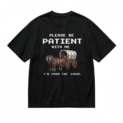Women's Classic T-Shirt Mens Womens Tees Top Horse Carriage Historical Humor Printed 100% Cotton Tee