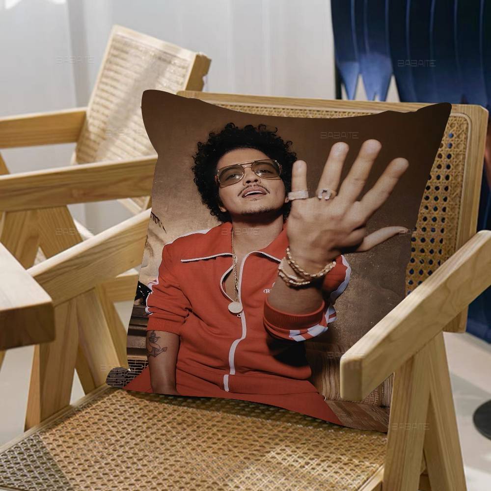 Copricuscino Cantante Bruno Mars Pollici Arredamento Rustico Copricuscini Decorativi per Divano