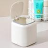 Press Type Plastic Wastebasket Pop-up Lid Garbage Storage Box Mini Rubbish Container Kitchen