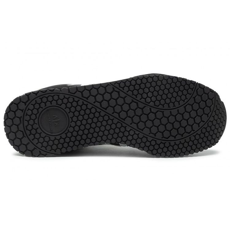 Armani Exchange Low-Top Lace-Up Sneakers Men Sneakers Black XUX017XCC68K489