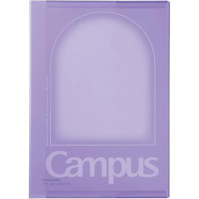 KOKUYO Campus Clear Notebook Cover with Customizable Cover Positive Relaxing B5 Size Twilight Purple - & - - NTC-CB5-L1-LV
