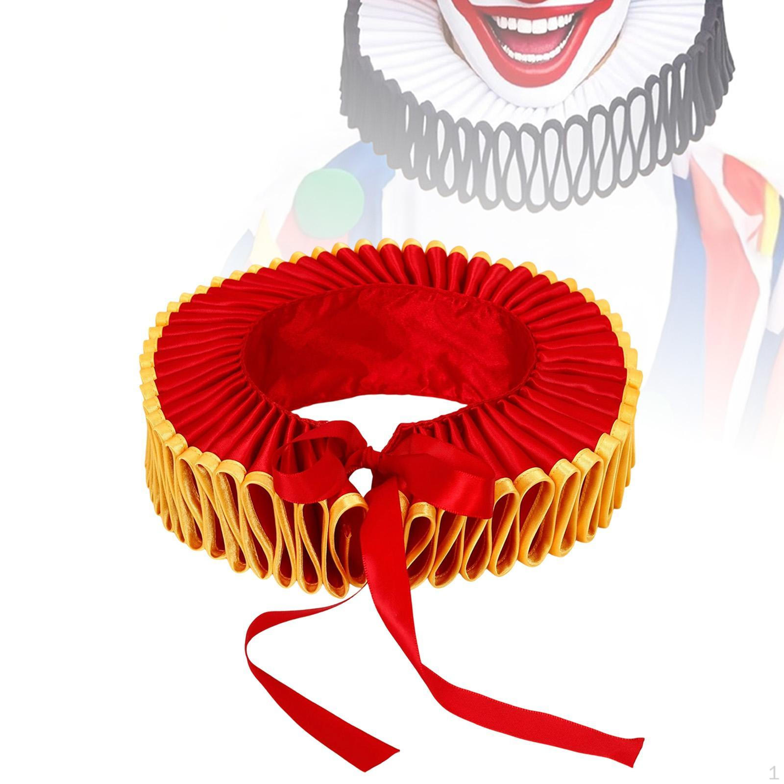 

Елизаветинский клоунский воротник-рюш, съемный, с рюшами, для праздничного реквизита Red Gold