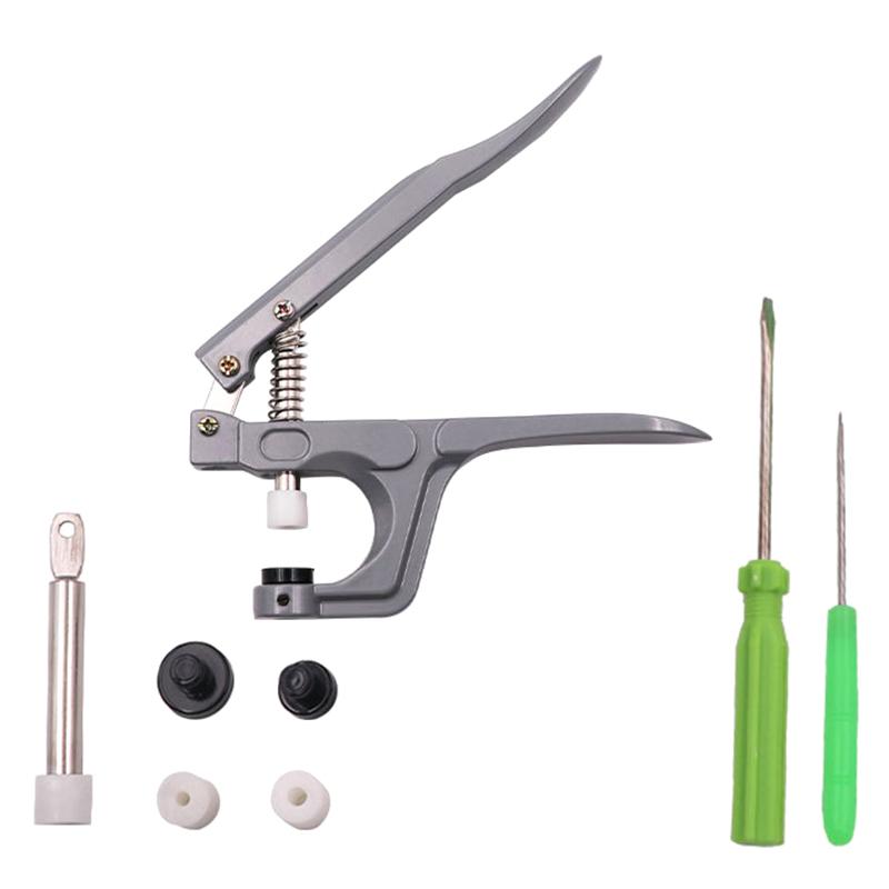 

Набор инструментов для установки пластиковых кнопок T3/T5/T8 Кнопка-защелка из смолы Ручной пресс-кнопка Машинная кнопка Ручные плоскогубцы 1PC