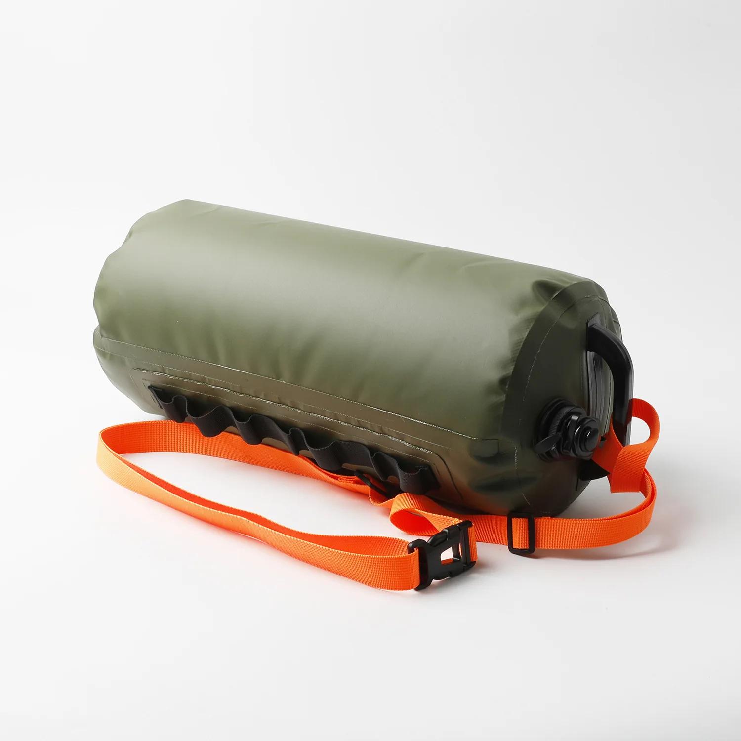 Multi Functional Outdoor Swimming Buoy 10kg Camping Tent Counterweight Storage Inflatable Type Pvc Water Bag Outdoor Tools армия зеленый
